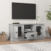 Mueble de TV madera contrachapada gris hormigón 100x35,5x45 cm