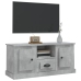 Mueble de TV madera contrachapada gris hormigón 100x35,5x45 cm