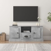 Mueble de TV madera contrachapada gris hormigón 100x35,5x45 cm