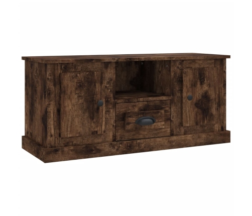 Mueble para TV madera contrachapada roble ahumado 100x35,5x45cm