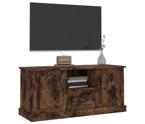 Mueble para TV madera contrachapada roble ahumado 100x35,5x45cm