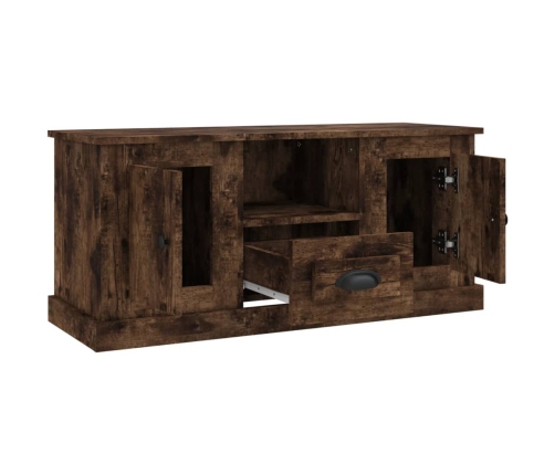 Mueble para TV madera contrachapada roble ahumado 100x35,5x45cm