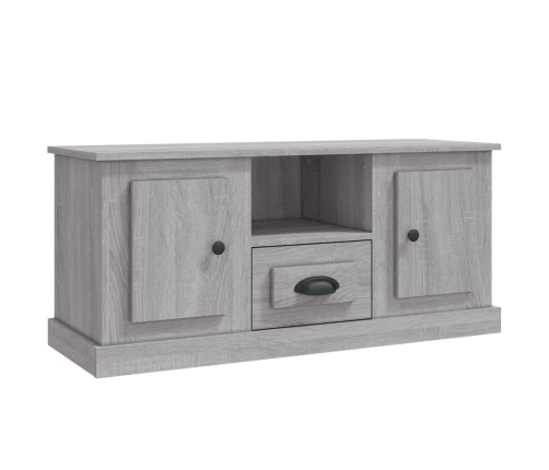 Mueble para TV madera contrachapada gris Sonoma 100x35,5x45 cm