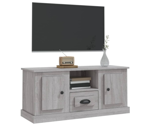 Mueble para TV madera contrachapada gris Sonoma 100x35,5x45 cm