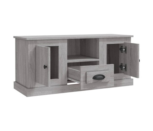 Mueble para TV madera contrachapada gris Sonoma 100x35,5x45 cm