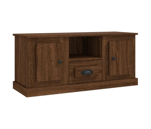 Mueble para TV madera contrachapada marrón roble 100x35,5x45 cm