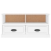 vidaXL Mueble para TV madera contrachapada blanco 93x35,5x45 cm