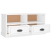 vidaXL Mueble para TV madera contrachapada blanco 93x35,5x45 cm