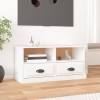 vidaXL Mueble para TV madera contrachapada blanco 93x35,5x45 cm