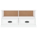 Mueble de TV madera contrachapada blanco brillo 93x35,5x45 cm