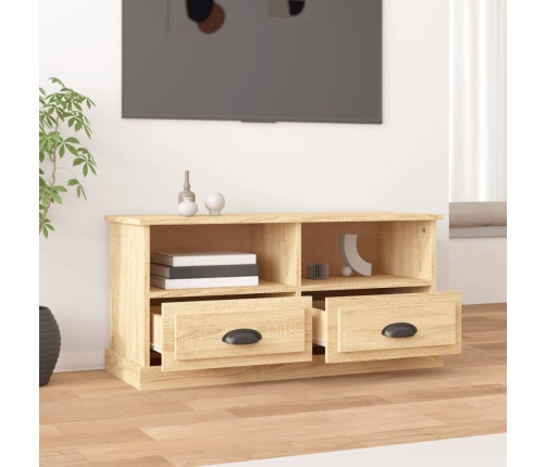 vidaXL Mueble para TV madera contrachapada roble Sonoma 93x35,5x45 cm