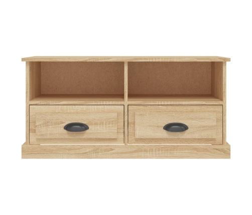 vidaXL Mueble para TV madera contrachapada roble Sonoma 93x35,5x45 cm