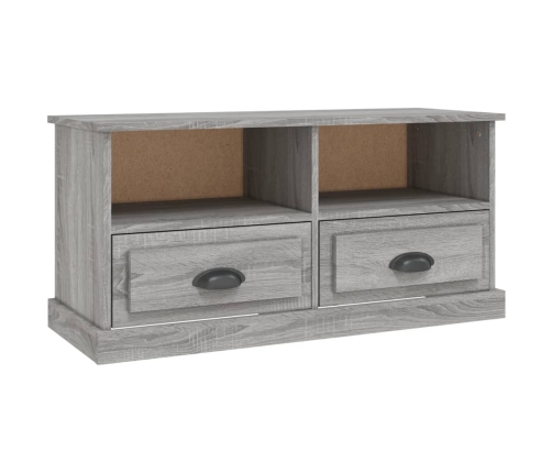 Mueble para TV madera contrachapada gris Sonoma 93x35,5x45 cm