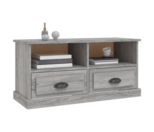 Mueble para TV madera contrachapada gris Sonoma 93x35,5x45 cm