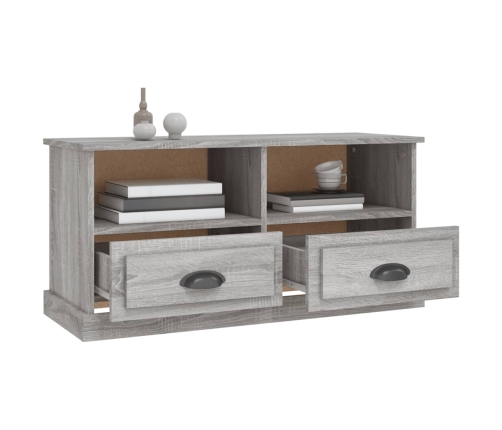 Mueble para TV madera contrachapada gris Sonoma 93x35,5x45 cm