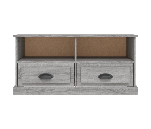 Mueble para TV madera contrachapada gris Sonoma 93x35,5x45 cm