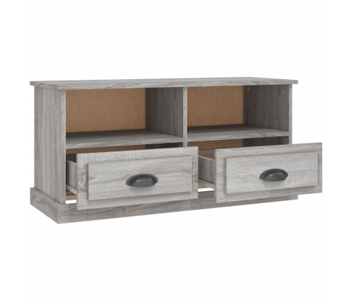 Mueble para TV madera contrachapada gris Sonoma 93x35,5x45 cm