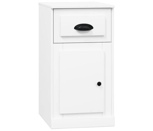 Armario auxiliar cajón madera contrachapada blanco 40x50x75 cm