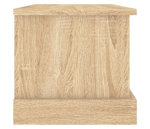 Baúl almacenaje madera contrachapada roble sonoma 50x30x28 cm