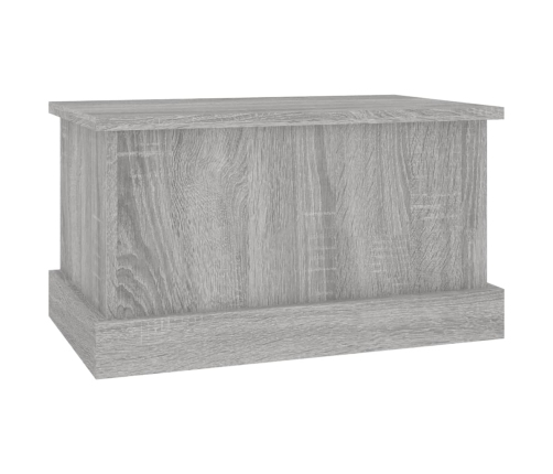 Baúl almacenaje madera contrachapada gris sonoma 50x30x28 cm