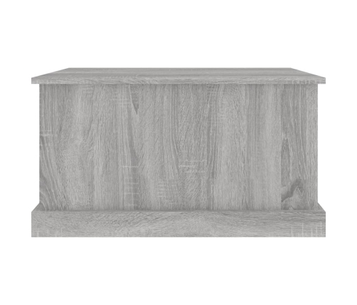 Baúl almacenaje madera contrachapada gris sonoma 70x40x38 cm