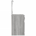 Tocador con LED madera contrachapada gris Sonoma 90x50x132,5cm