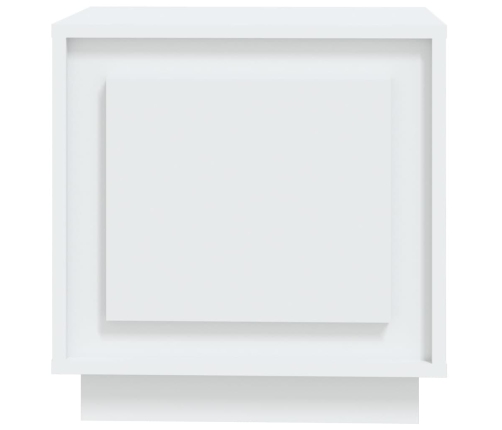 vidaXL Mesita de noche madera contrachapada blanco 44x35x45 cm