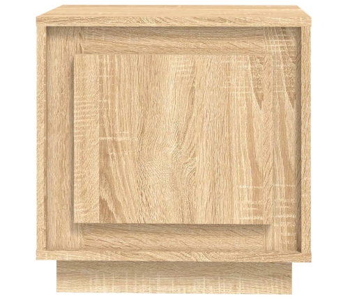 Mesita de noche madera contrachapada roble sonoma 44x35x45 cm