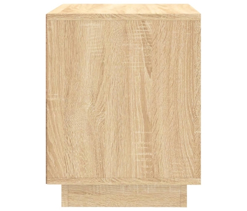 Mesita de noche madera contrachapada roble sonoma 44x35x45 cm