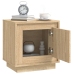 Mesitas de noche 2 uds madera contrachapada roble 44x35x45 cm