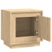 Mesitas de noche 2 uds madera contrachapada roble 44x35x45 cm