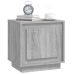 Mesitas de noche 2 uds madera contrachapada gris 44x35x45 cm