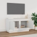 vidaXL Mueble de TV madera contrachapada blanco 80x35x45 cm