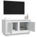 vidaXL Mueble de TV madera contrachapada blanco 80x35x45 cm