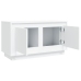 vidaXL Mueble de TV madera contrachapada blanco 80x35x45 cm