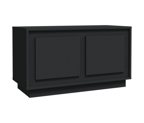 Mueble para TV madera contrachapada negro 80x35x45 cm