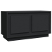 Mueble para TV madera contrachapada negro 80x35x45 cm