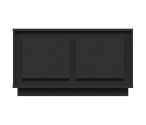 Mueble para TV madera contrachapada negro 80x35x45 cm