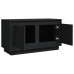 Mueble para TV madera contrachapada negro 80x35x45 cm