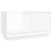 Mueble para TV madera contrachapada blanco brillo 80x35x45 cm