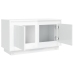 Mueble para TV madera contrachapada blanco brillo 80x35x45 cm