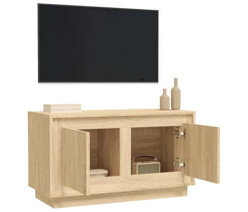 Mueble para TV madera contrachapada roble Sonoma 80x35x45 cm