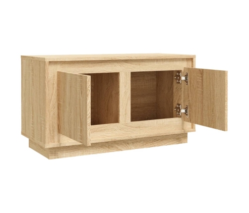 Mueble para TV madera contrachapada roble Sonoma 80x35x45 cm