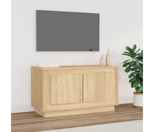 Mueble para TV madera contrachapada roble Sonoma 80x35x45 cm