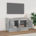 Mueble para TV madera contrachapada gris hormigón 80x35x45 cm