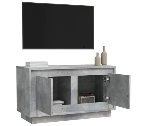 Mueble para TV madera contrachapada gris hormigón 80x35x45 cm