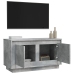 Mueble para TV madera contrachapada gris hormigón 80x35x45 cm