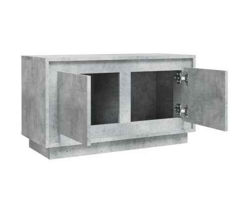 Mueble para TV madera contrachapada gris hormigón 80x35x45 cm