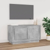 Mueble para TV madera contrachapada gris hormigón 80x35x45 cm