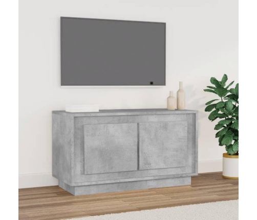 Mueble para TV madera contrachapada gris hormigón 80x35x45 cm